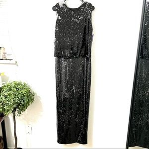 Rachel Zoe Black Sequin Dress 12